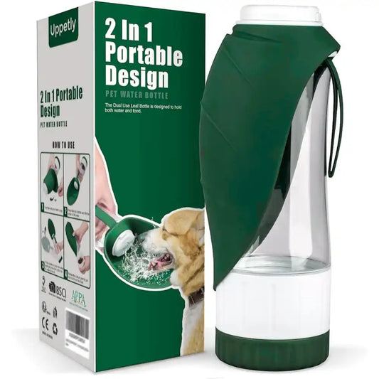 Botella Portátil Multiuso para Perros | Agua y Alimento Siempre a la Mano